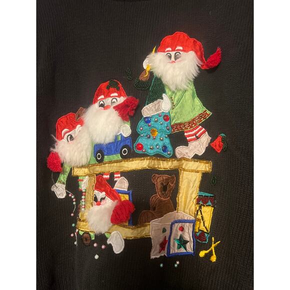 Ugly Christmas Sweater Xmas Size Medium Vintage - Picture 2 of 4